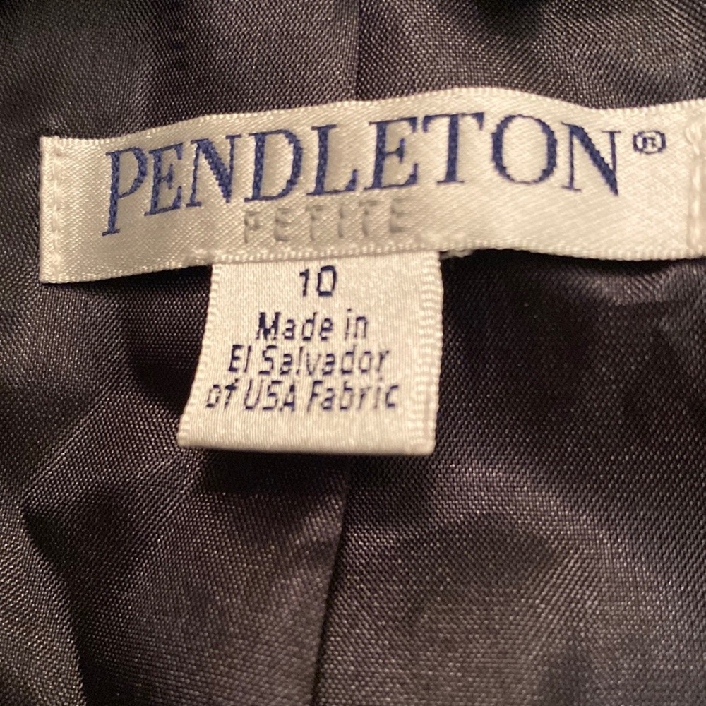 Pendleton Virgin Wool Lycra Gray Beautifully Tail… - image 6